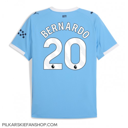 Koszulka piłkarska Manchester City Bernardo Silva #20 Strój Domowy 2025-26 tanio Krótki Rękaw Koszulka piłkarska Manchester City Bernardo Silva #20 Strój Domowy 2025-26 tanio Krótki Rękaw